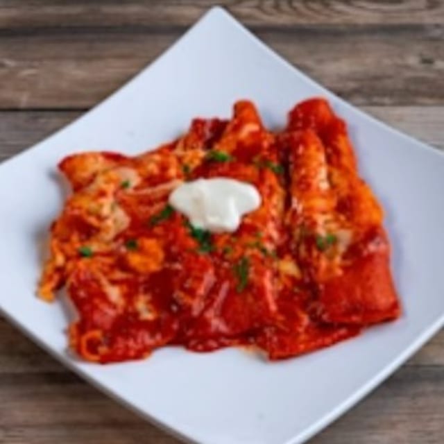 2 Baked Cheese Enchilada Plate.