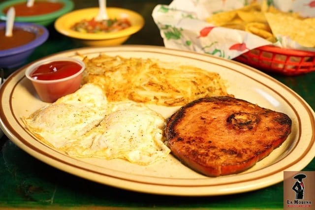 Ham Steak and Eggs