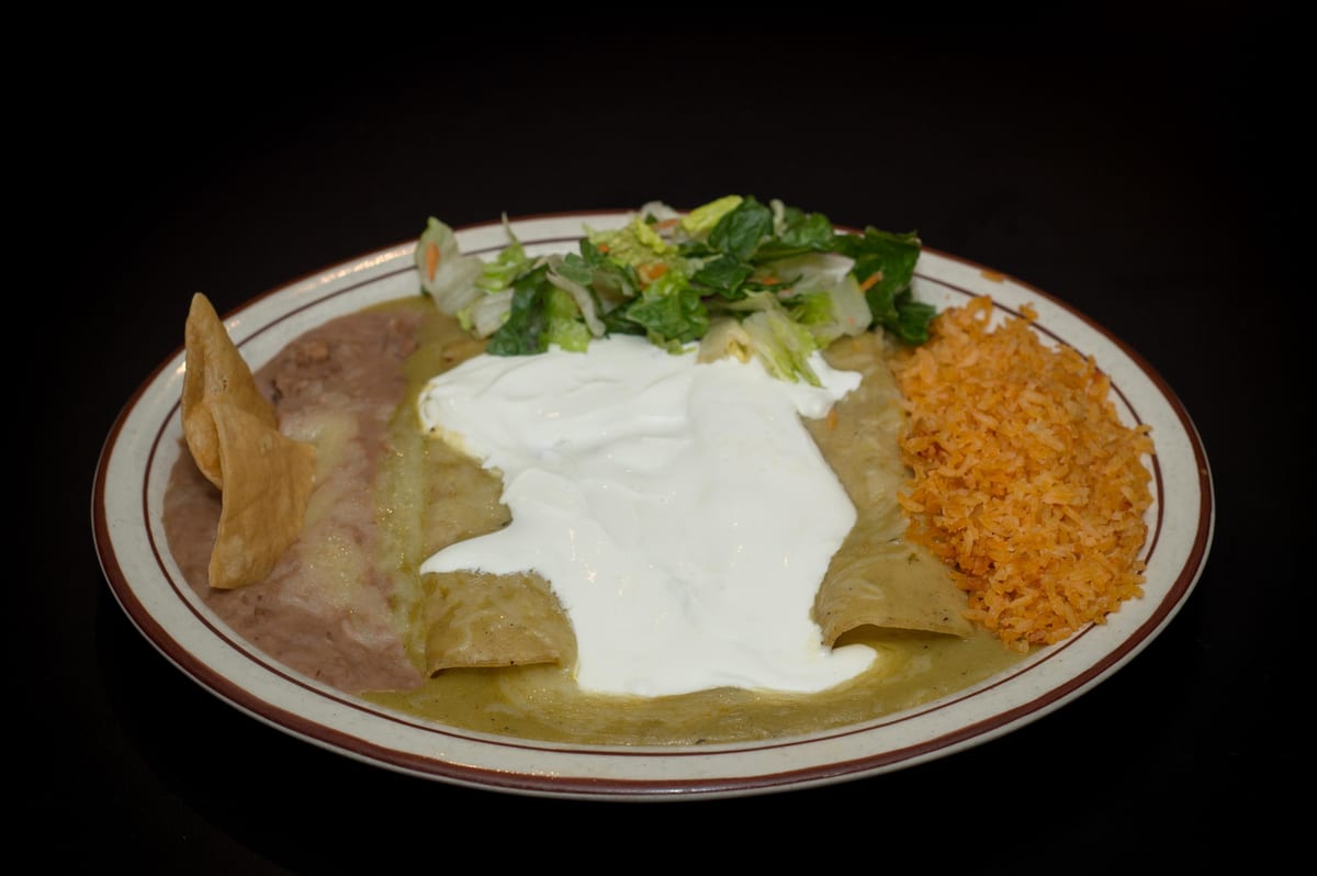 3 Sour Cream Baked Enchiladas