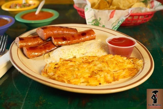Smoked Sausage with Eggs